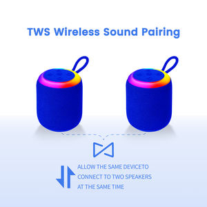 KMS-M21-A บ้าน digitalome 5W ไร้สายแบบพกพา TWS ลำโพงบลูทูธพร้อมไฟ LED RGB สำหรับกลางแจ้งและบ้าน - Product Image 6