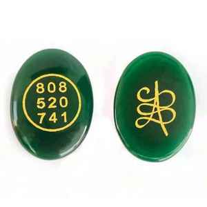 เหรียญหยกสีเขียวธรรมชาติขายดีที่สุดทำมือหินขัดความรักฮวงจุ้ยสำหรับการป้องกันโชคสมดุลพลังงาน - Product Image 1