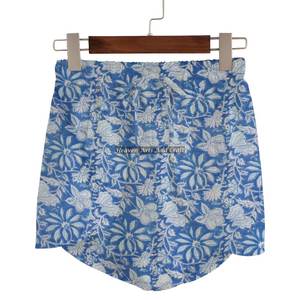 Shorts de pyjama taille haute à imprimé floral pour femme, style décontracté, très tendance, pour la maison, été, imprimé bloc - Product Image 5