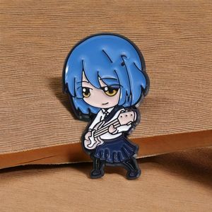 Broche chic inspirée <span class=keywords><strong>de</strong></span> l'anime <span class=keywords><strong>Manga</strong></span> Bocchi, en forme <span class=keywords><strong>de</strong></span> guitare rock, mignonne, pour filles, badge <span class=keywords><strong>de</strong></span> revers, épingles en émail sur le thème musical, souvenirs, technique <span class=keywords><strong>de</strong></span> moulage - Product Image 3