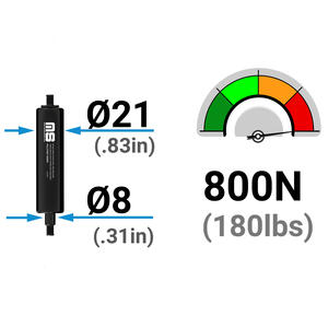 PS08AA-257-556-F1 556mm acier bouteille de gaz ISO certifié usage industriel voiture hayon Table gaz 257mm course usine vente Sprin - Product Image 2