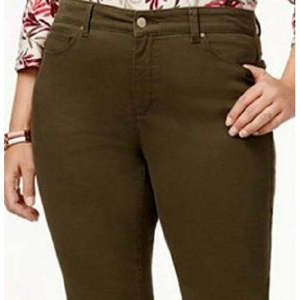 Jeans da Donna Style & Co Taglia 6 Verdi a Gamba Dritta, Moda con Controllo Pancia e Denim Traspirante, Elemento di Moda Semplice - Product Image 2