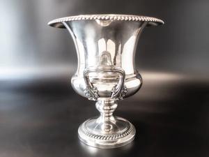 Aluminum Silver Finishing Wine Ice <b>Bucket</b> <b>With</b> Decorated Handle & <b>Stand</b> Base for Indoor & Outdoor <b>Champagne</b> Metal Ice <b>Bucket</b> - Product Image 4