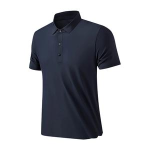 Camiseta Polo de Golf de Manga Corta Personalizada de Alta Calidad, con Logotipo, de Nailon y Elastano Suave, Transpirable, para Hombre, en Venta - Product Image 4