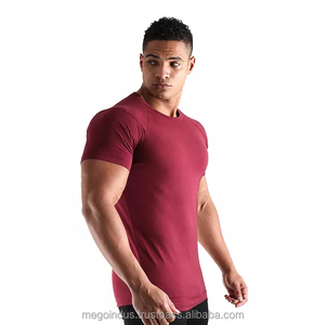 Camiseta de ejercicios de entrenamiento de gimnasio de talla grande para hombre 95% algodón personalizado Fitness gimnasio camiseta entrenamiento deportivo ejercicio camisetas de compresión - Product Image 4