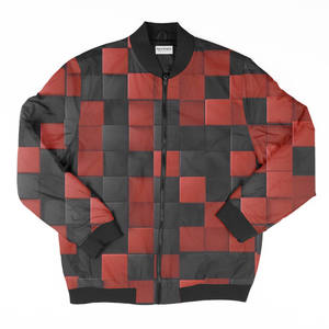 Custom Logo Satin Bomber <b>Jacket</b> Wholesale High Quality Men's Breathable <b>Waterproof</b> Winter Outdoor OEM Service - Product Image 1