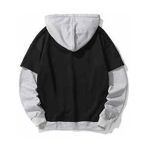 Sudadera con Capucha Extra Grande para Hombre, Estilo Invernal, Poliéster/Algodón Grueso, Hombros Caídos, Logotipo Personalizado, Impresión Digital, Ropa Urbana, Color Liso - Product Image 5