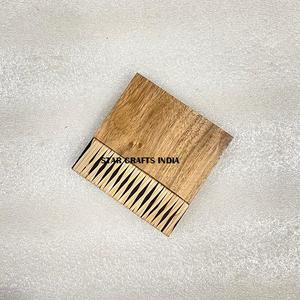 Dessous de verre carrés en osier Napperons tissés à la main en rotin de haute qualité Nouveau bois et osier tissé sous-verre également sous-verre pour boisson - Product Image 5