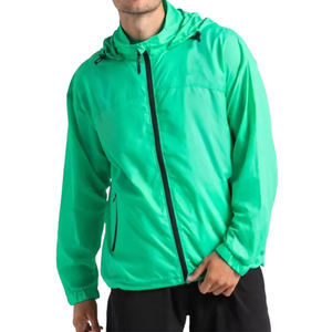 Fast Dry Coated Stand Collar <b>Windbreaker</b> Jacket 2 Piece Set Activewear Sportswear Outdoor Gym Activity - Product Image 1