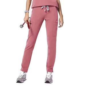 Tenues d'infirmière unisexes de haute qualité pour l'été, en gros, col en V, respirantes, séchage rapide, logo personnalisé avec poches - Product Image 5