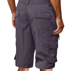 Pantalones cortos para hombre Pantalones cortos de carga casuales Pantalones cortos de diseño ligero y transpirable para hombres con cintura elástica OEM de alta calidad - Product Image 2