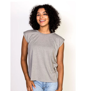 Bella <b>Women's</b> Flowy Muscle Tee with <b>Rolled</b> Cuff <b>Womens</b> Flowy Muscle S-XL T-Shirt - Product Image 1