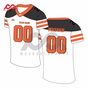 Impresión por sublimación Impresión por transferencia de calor Venta al por mayor Camiseta de fútbol americano 100% Tela de poliéster Camiseta de fútbol que absorbe el sudor - Product Image 1