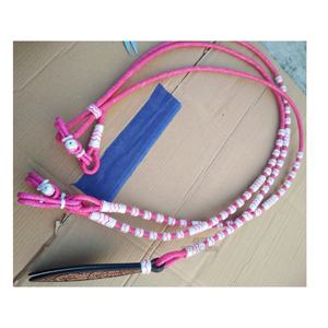 บังเหียนขี่ม้าหนังแท้สไตล์ตะวันตกสายบังเหียนแบบถักมืออุปกรณ์ขี่ม้าแบบถักโลโก้ได้ตามต้องการ - Product Image 6