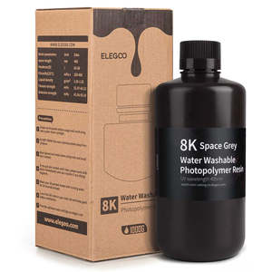 เรซิ่นพิมพ์ภาพ ELEGOO 8K สีเทาสเปซ 1 กิโลกรัม ชนิดล้างทำความสะอาดได้ด้วยน้ำ - Product Image 4