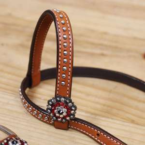 Ensemble de sellerie western de nouvelle conception pour l'équitation, meilleur prix, tête de bêteau en cuir, harnais de poitrail, sangle de avecer sculptée pour l'équitation - Product Image 2