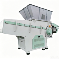 Broyeur à un seul arbre à haute efficacité, machine industrielle pour broyer le plastique, le bois, le caoutchouc, les pneus usagés, avec système d'alimentation hydraulique