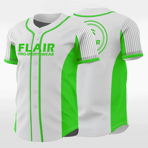 Maillots de softball et de baseball en polyester à col ras du cou respirants personnalisables de grande taille avec imprimé uni sublimé - Product Image 3