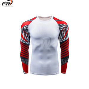 Rashguard Personalizado con Logotipo para Hombre, MMA, 4 Piezas/Juego, Spandex/Nylon, Secado Rápido, Ropa de Gimnasio - Product Image 1