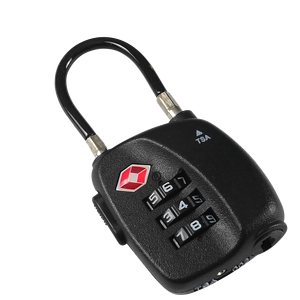 <b>TSA</b> Certified Anti-Theft Combination Padlock Travel <b>Lock</b> with Password-Protected Security Chrome ABS/Zinc - Product Image 4