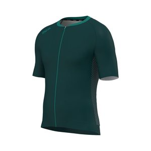 Maillot de cyclisme léger et respirant pour homme - Vert océan profond en polyester sublimé - Product Image 1