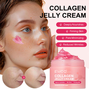 Crème gel au collagène en marque privée OEM, raffermissante, minimisant les pores, nourrissante en profondeur, <span class=keywords><strong>anti</strong></span>-âge, hydratant pour le visage - Product Image 3