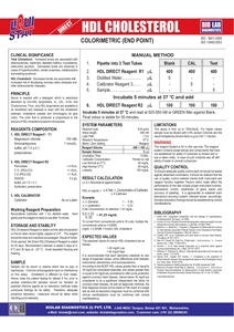 LIQUISTAT Réactifs chimiques de qualité supérieure HDL direct - Product Image 3