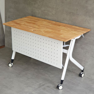 Minimilist <b>Foldable</b> Mobile <b>Office</b> <b>Desk</b> with Back Panel-HBMS001 - Product Image 4