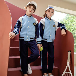 Fabricante Uniforme de jardín de infantes Primavera Otoño Traje de béisbol Ropa deportiva Clase Uniforme de escuela secundaria primaria - Product Image 4