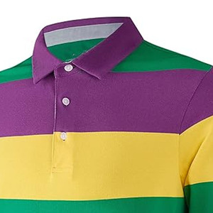 Venta al por mayor de polo de punto acanalado de mezcla de algodón suave y acogedor personalizado informal de manga corta para hombre de alta calidad de lujo por vestido deportivo - Product Image 2