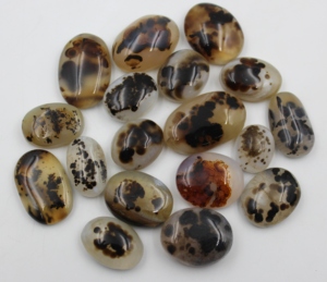 Piedra Preciosa de Ágata Natural de Forma Ovalada, Ágata Natural Estampada para Meditación y Joyería al por Mayor - Product Image 1