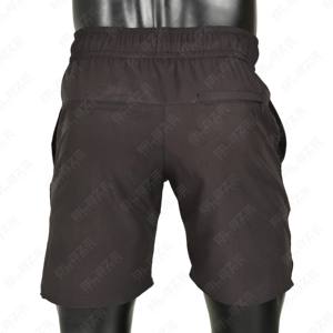 Pantalones cortos de gimnasio de verano para hombre OEM 100% poliéster pantalones de Jogger de secado rápido con bolsillo para entrenamientos estilo de calle ecológico - Product Image 3