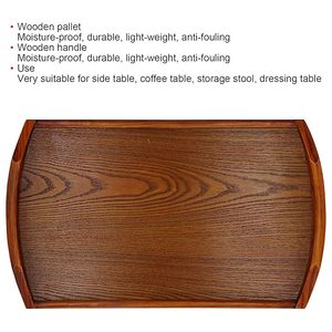 Bandeja de Madera Rústica Hecha a Mano con Acabado Pulido, Decoración Rústica de Madera Natural para Mesa de Cocina, para Servir Comida o como Centro de Mesa - Product Image 2