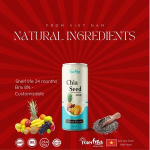 Sabor de cóctel de bebidas de Semilla de Chía de 320ml del fabricante de bebidas Interfresh Vietnam y servicio global OEM ODM - Product Image 3