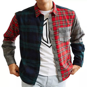 Camisa de franela de algodón a cuadros para esquí y snowboard, camisa con botones y personalización, Logo y diseño de talla nueva - Product Image 3