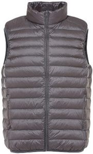 Gran oferta, chaqueta acolchada de invierno de talla grande para hombre, capucha con decoración de piel, cierre de cremallera, chaleco sin mangas acolchado negro impermeable - Product Image 5