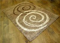 Tapis moderne abstrait fait main en polyester moelleux antidérapant, tapis épais et duveteux, tapis de couloir, salon, hôtel, tapis tissé durable