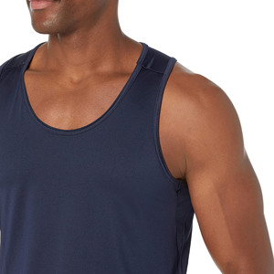 Camisetas sin mangas transpirables de secado rápido para hombre de talla grande con logotipo y tamaño personalizados Material de alta calidad con color personalizable - Product Image 5