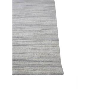 Basis Grey Black Handmade Wool <b>Rugs</b> Classic Striped Design for Home <b>Boho</b> Jacquard Technique 10mm Rectangular Hallway for - Product Image 4