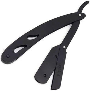 Rasoir droit de barbier avec manche en acier inoxydable, rasoir pliant à bord droit avec votre propre nom de marque - Product Image 4