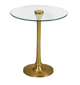 Meubles modernes d'hôtel en verre transparent de style européen Petite table d'extrémité carrée Velours Caractéristique pour le salon Hôtels Bars Parcs - Product Image 3