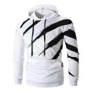 2025 sweat à capuche pour hommes imprimé personnalisé best-seller saison d'hiver manches longues Logo à capuche coton Polyester motif solide - Product Image 2