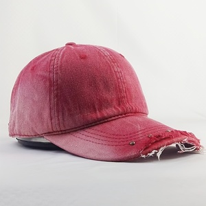 Distressed Baseball Cap Washed Vintage <b>Hat</b> Low Profile Unisex <b>Navy</b> Blue Distressed Dad <b>Hat</b> Washed Faded Cap - Product Image 4