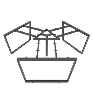 Trapez Concept 3-Piece Minimalist Table Base Set 236x205cm Assembly Required-HCTC023 - Product Image 1