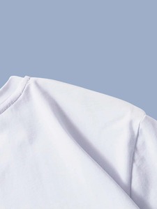 Custom <b>Design</b> Quick Dry Men's T-shirts Letter Pattern Canvas Fabric Breathable & Eco-Friendly Casual Wear 100% Cotton - Product Image 3