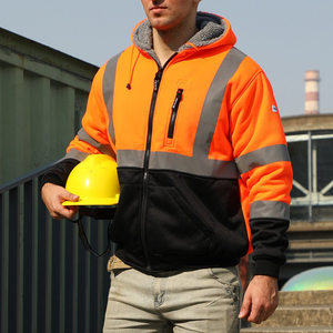 Nouveau style veste de sécurité réfléchissante à manches longues vestes à capuche de sécurité routière pour la construction au prix de gros - Product Image 2