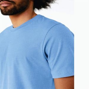 Camiseta de manga corta unisex Carolina Blue-52% algodón Airlume, 48% Poly, 4,2 oz. - Product Image 4