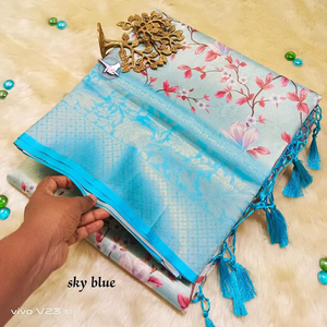 PURE SOFT KANCHIVRAM PETHANI <b>SILK</b> SAREE - Product Image 2