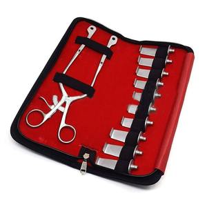 Juego de Instrumentos Quirúrgicos Profesionales de Acero Inoxidable de 11 Piezas con Mango de Bloqueo y Estuche de Almacenamiento Portátil con Cremallera para Uso Médico - Product Image 1