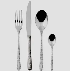 Kim loại Flatware muỗng nĩa dao dao kéo thiết lập Deluxe chất lượng thép không gỉ gương đánh bóng kim loại thiết lập dao kéo từ Ấn Độ